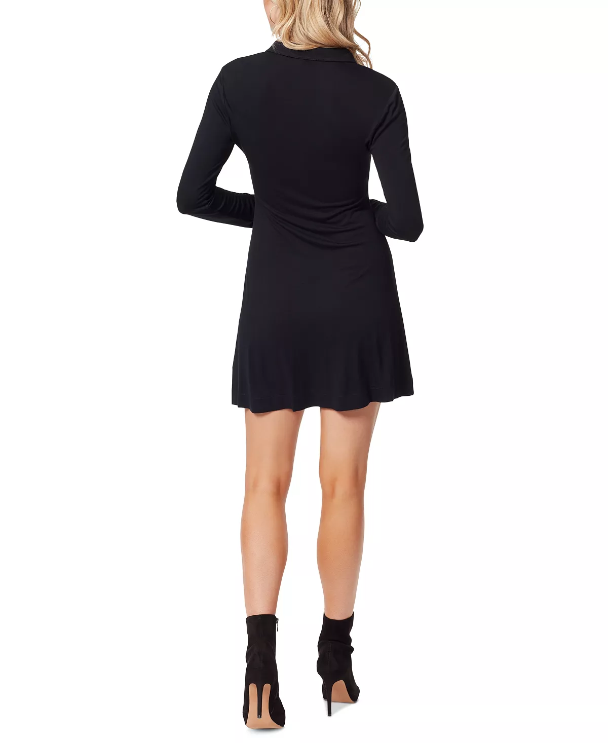 Jessica Simpson Women's Cara Ruched Polo Shirtdress 3 Jessica Simpson Women's Cara Ruched Polo Shirtdress - Image 3