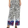 JM Collection Women's Leopard-Print Wide-Leg Pants, Created For Macy's