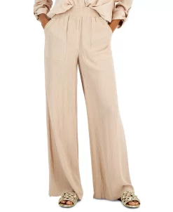 INC International Concepts Women's Pull-On Patch Pocket Wide-Leg Pants, Created For Macy's -Anne Klein Sales Store 22360008 fpx