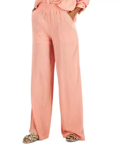 INC International Concepts Women's Pull-On Patch Pocket Wide-Leg Pants, Created For Macy's -Anne Klein Sales Store 22360011 fpx