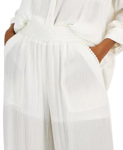 INC International Concepts Women's Pull-On Patch Pocket Wide-Leg Pants, Created For Macy's -Anne Klein Sales Store 22360019 fpx