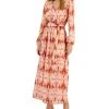 INC International Concepts Women's Printed Surplice Midi Dress, Created For Macy's