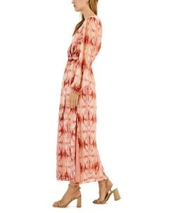 INC International Concepts Women's Printed Surplice Midi Dress, Created For Macy's -Anne Klein Sales Store 22360895 fpx