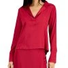 Donna Karan Women's V-Neck Tapered Hem Tunic