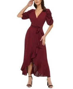 Kensie Ruffled Midi Dress
