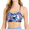 ID Ideology Women's Painterly Waves Low-Impact Sports Bra, Created For Macy's