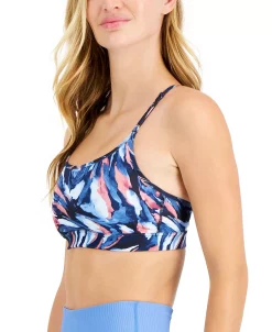 ID Ideology Women's Painterly Waves Low-Impact Sports Bra, Created For Macy's -Anne Klein Sales Store 22375555 fpx