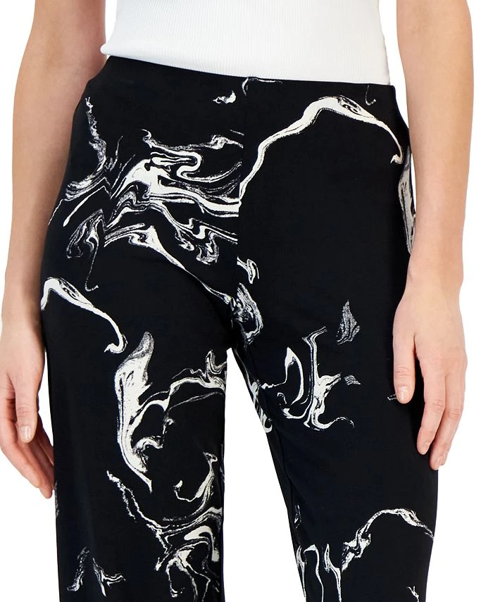 Alfani Women's Printed Wide-Leg Pants, Created For Macy's 4 Alfani Women's Printed Wide-Leg Pants, Created For Macy's - Image 4