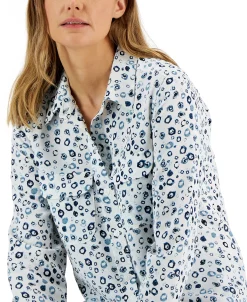 Alfani Women's Button-Front Shirt, Created For Macy's -Anne Klein Sales Store 22376244 fpx