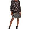 Style & Co Women's Printed V-Neck Peasant Dress, Created For Macy's