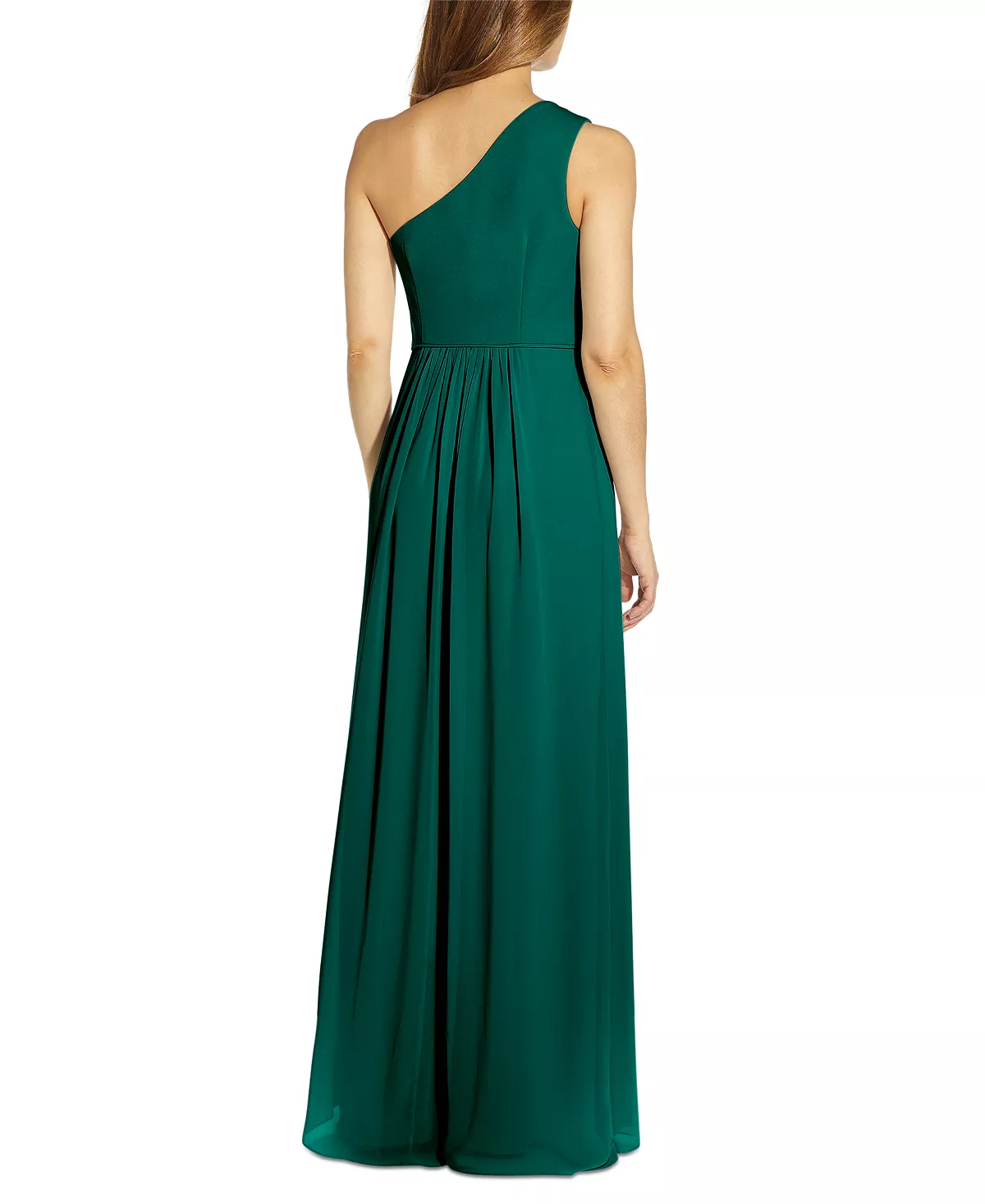 Adrianna Papell One-Shoulder Chiffon Gown 2 Adrianna Papell One-Shoulder Chiffon Gown - Image 2