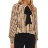 CeCe Women's Button-Up Bow-Neck Blouse