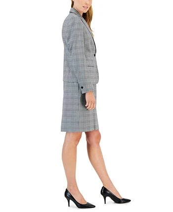 Anne Klein Women's Glen Plaid Single-Button Skirt Suit 3 Anne Klein Women's Glen Plaid Single-Button Skirt Suit - Image 3