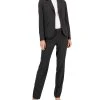 Anne Klein Women's Pinstripe Two-Button Jacket & Flare-Leg Pants & Pencil Skirt