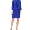 Anne Klein Executive Collection Shawl-Collar Sleeveless Sheath Dress Suit, Created For Macy's