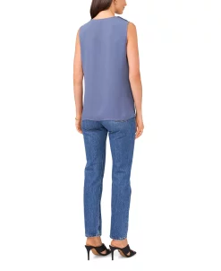 Vince Camuto Solid Sleeveless Ruffled Top -Anne Klein Sales Store 22432465 fpx