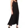 Vince Camuto Women's Sleeveless V-neck Challis Dress