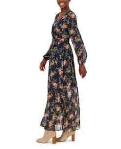 INC International Concepts Printed Tie-Waist Maxi Dress, Created For Macy's -Anne Klein Sales Store 22439619 fpx