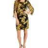 Connected Women's Round-Neck Split-Sleeve Sheath Dress