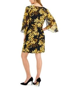 Connected Women's Round-Neck Split-Sleeve Sheath Dress -Anne Klein Sales Store 22443808 fpx