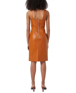 French Connection Women's Crolenda Faux-Leather Dress 6 French Connection Women's Crolenda Faux-Leather Dress -Anne Klein Sales Store 22460608 fpx