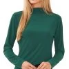 CeCe Women's Long Sleeve Mock Neck Turtleneck