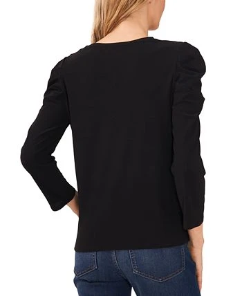 CeCe Women's Puffed Sleeve Ruffled Top 2 CeCe Women's Puffed Sleeve Ruffled Top - Image 2
