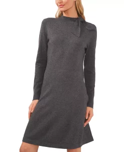 CeCe Women's Mock Neck Sweater Tie Dress -Anne Klein Sales Store 22506399 fpx