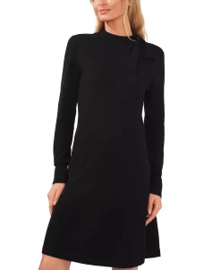 CeCe Women's Mock Neck Sweater Tie Dress -Anne Klein Sales Store 22506410 fpx