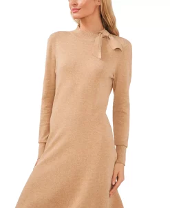 CeCe Women's Mock Neck Sweater Tie Dress -Anne Klein Sales Store 22506418 fpx