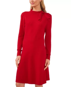 CeCe Women's Mock Neck Sweater Tie Dress -Anne Klein Sales Store 22506447 fpx