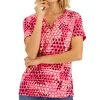 Karen Scott Women's Mod Dots Printed Knit Henley Top, Created For Macy's