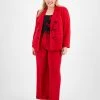 Bar III Plus Size Faux Double-Breasted Blazer, Camisole & Pants, Created For Macy's