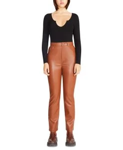 Steve Madden Women's Josie Faux-Leather Pants