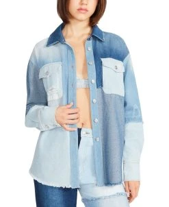 Steve Madden Women's Kylie Colorblocked Shacket