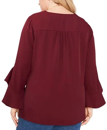 Vince Camuto Plus Size Flutter-Sleeve Top 2 Vince Camuto Plus Size Flutter-Sleeve Top - Image 2