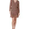 Black Tape Women's Floral-Print Wrap-Front Fit & Flare Dress