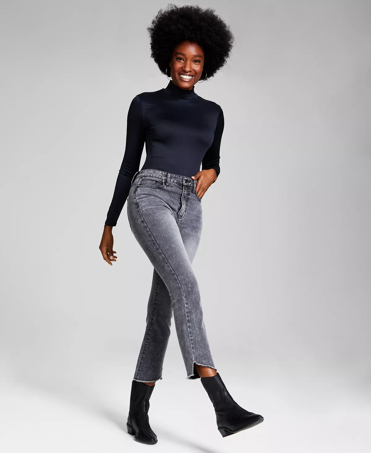 And Now This Women's Mock-Turtleneck Long-Sleeve Bodysuit 4 And Now This Women's Mock-Turtleneck Long-Sleeve Bodysuit - Image 4