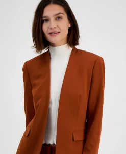 Bar III Women's Collarless Open-Front Blazer, Created For Macy's -Anne Klein Sales Store 22542344 fpx