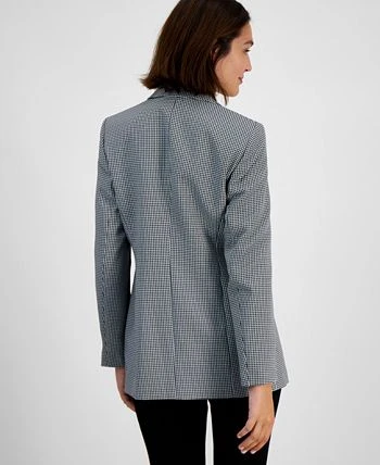 Bar III Women's Houndstooth Faux-Double-Breasted Jacket, Created For Macy's 2 Bar III Women's Houndstooth Faux-Double-Breasted Jacket, Created For Macy's - Image 2