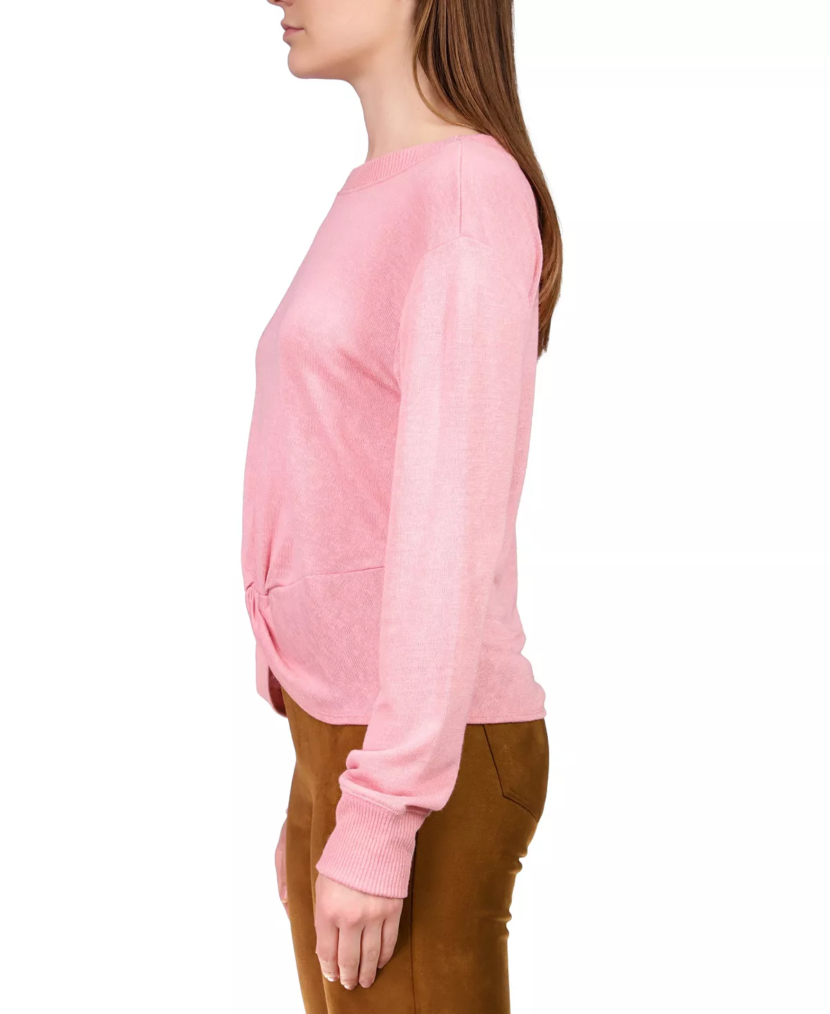Sanctuary Women's Knotted-Front Long-Sleeve Knit Top 5 Sanctuary Women's Knotted-Front Long-Sleeve Knit Top - Image 5