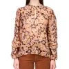 Sanctuary Women's Floral-Print Pintuck Blouse