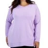 ID Ideology Plus Size Crossover-Hem Sweatshirt, Created For Macy's