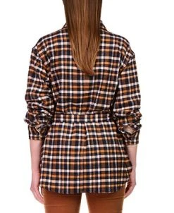 Sanctuary Women's Roadtrip Cotton Belted Check Shirt -Anne Klein Sales Store 22557076 fpx