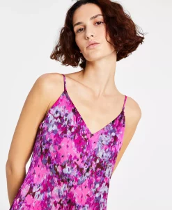 Bar III Women's Blurred Print Slip Dress, Created For Macy's -Anne Klein Sales Store 22562617 fpx
