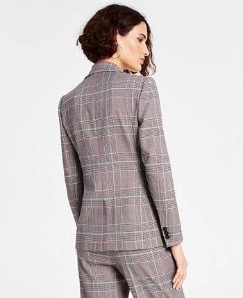 Bar III Women's Glen Plaid Single-Button Blazer, Created For Macy's 2 Bar III Women's Glen Plaid Single-Button Blazer, Created For Macy's - Image 2