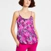Bar III Women's Blurred Print Scoop-Neck Camisole