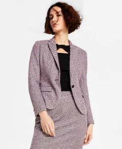 Bar III Women's Single-Button Long Sleeve Blazer, Created For Macy's