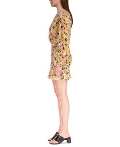 Sanctuary Women's Dreamer Floral-Print Ruched Mini Dress -Anne Klein Sales Store 22563479 fpx