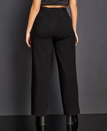 Royalty By Maluma Women's Button-Fly Straight-Leg Pants, Created For Macy's 2 Royalty By Maluma Women's Button-Fly Straight-Leg Pants, Created For Macy's - Image 2